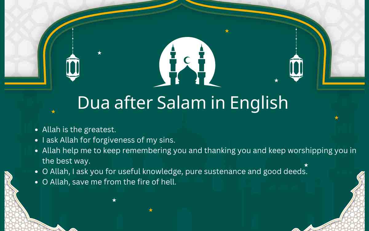 Read more about the article Dua after Salam in English: Salam Ke Baad Ki Dua English